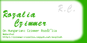 rozalia czimmer business card